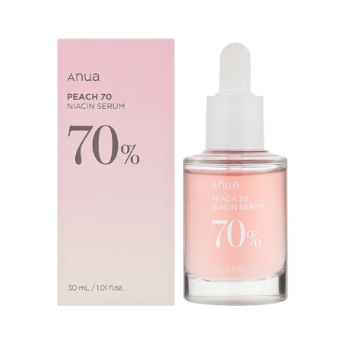 Anua Peach 70% Niacinamide Serum 30ml – Sérum Iluminador con Melocotón y Niacinamida en envase de 30ml.