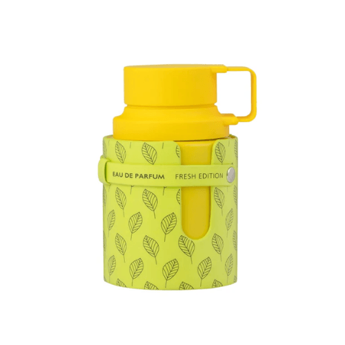Armaf - Odyssey Limoni - 100ml - Eau De Parfum - Perfume Unisex in vibrant yellow packaging with leaf design.