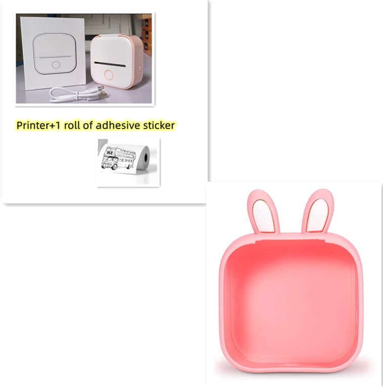 Portable Mini Thermal Label Printer Home Photo Printer Student Wrong Question Printer Bluetooth-compatible Mini Label Printer Price Tag-32