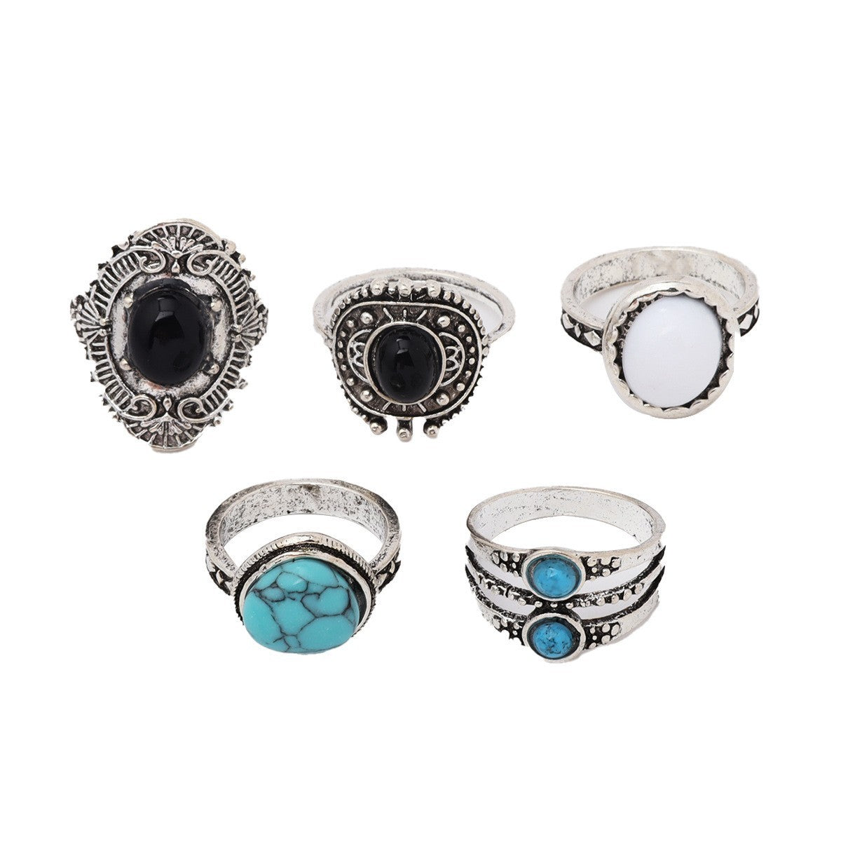 5-piece Set Of Joint Rings And Rings-2
