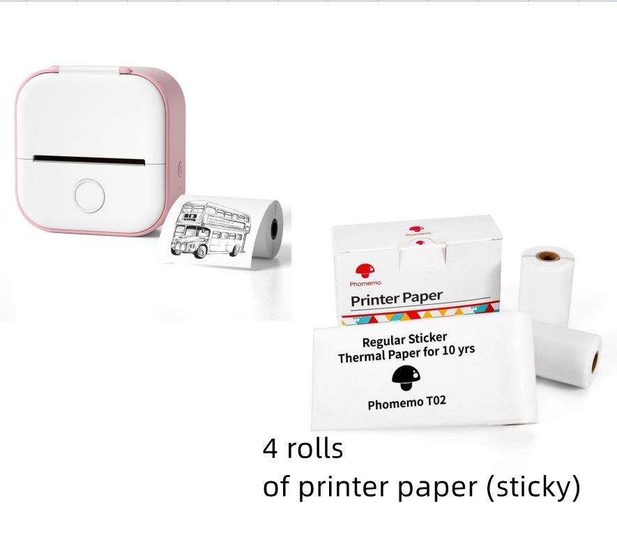 Portable Mini Thermal Label Printer Home Photo Printer Student Wrong Question Printer Bluetooth-compatible Mini Label Printer Price Tag-33