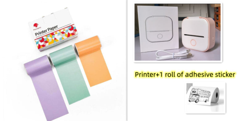 Portable Mini Thermal Label Printer Home Photo Printer Student Wrong Question Printer Bluetooth-compatible Mini Label Printer Price Tag-47
