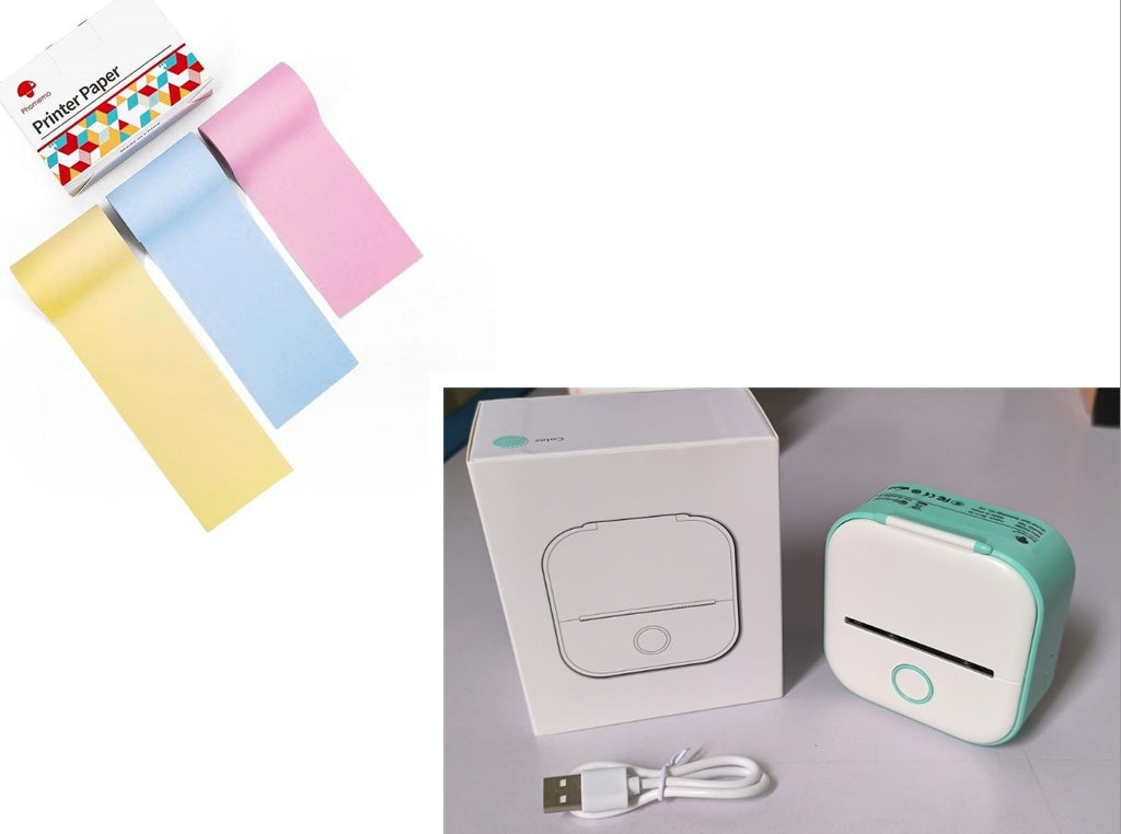 Portable Mini Thermal Label Printer Home Photo Printer Student Wrong Question Printer Bluetooth-compatible Mini Label Printer Price Tag-21