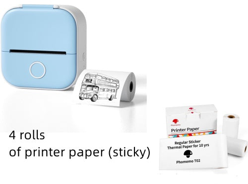 Portable Mini Thermal Label Printer Home Photo Printer Student Wrong Question Printer Bluetooth-compatible Mini Label Printer Price Tag-12