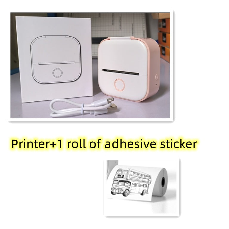 Portable Mini Thermal Label Printer Home Photo Printer Student Wrong Question Printer Bluetooth-compatible Mini Label Printer Price Tag-37