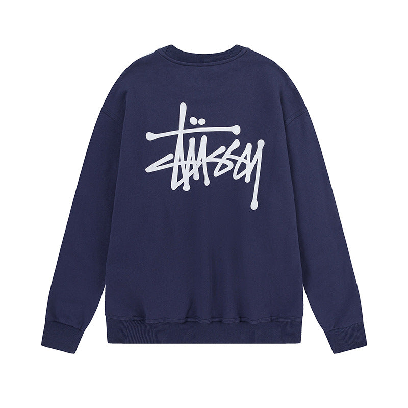 American style trendy loose fit autumn/winter hooded sweatshirt with colorful plush dice print pattern-4