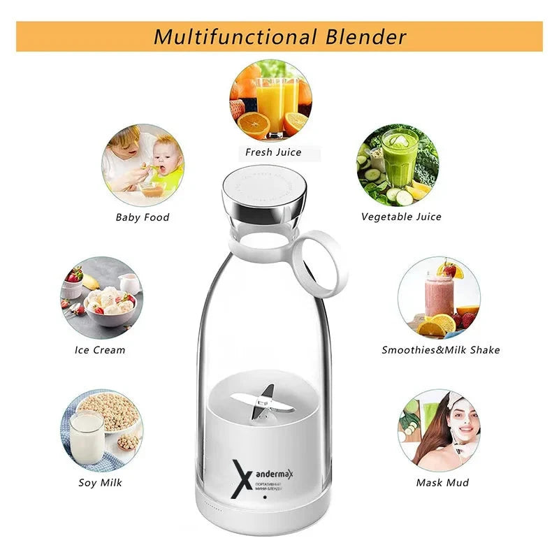 Mini Portable Blender Electric Juicer Fruit Mixers Fruit Extractors Smoothies Mixer Multifunctional Juice Maker Machine Blender-3
