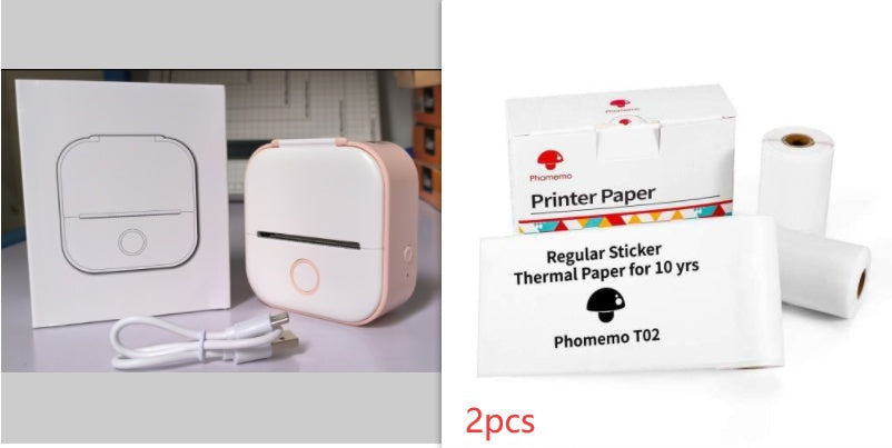 Portable Mini Thermal Label Printer Home Photo Printer Student Wrong Question Printer Bluetooth-compatible Mini Label Printer Price Tag-34