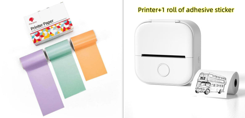 Portable Mini Thermal Label Printer Home Photo Printer Student Wrong Question Printer Bluetooth-compatible Mini Label Printer Price Tag-48