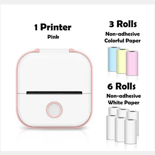 Portable Mini Thermal Label Printer Home Photo Printer Student Wrong Question Printer Bluetooth-compatible Mini Label Printer Price Tag-52