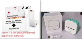 Portable Mini Thermal Label Printer Home Photo Printer Student Wrong Question Printer Bluetooth-compatible Mini Label Printer Price Tag-25