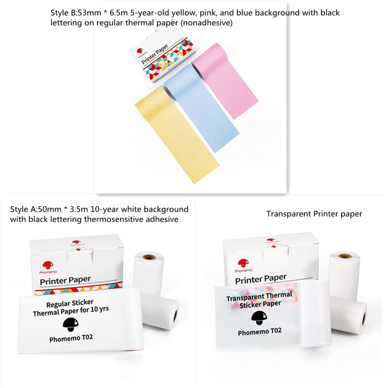 Portable Mini Thermal Label Printer Home Photo Printer Student Wrong Question Printer Bluetooth-compatible Mini Label Printer Price Tag-42