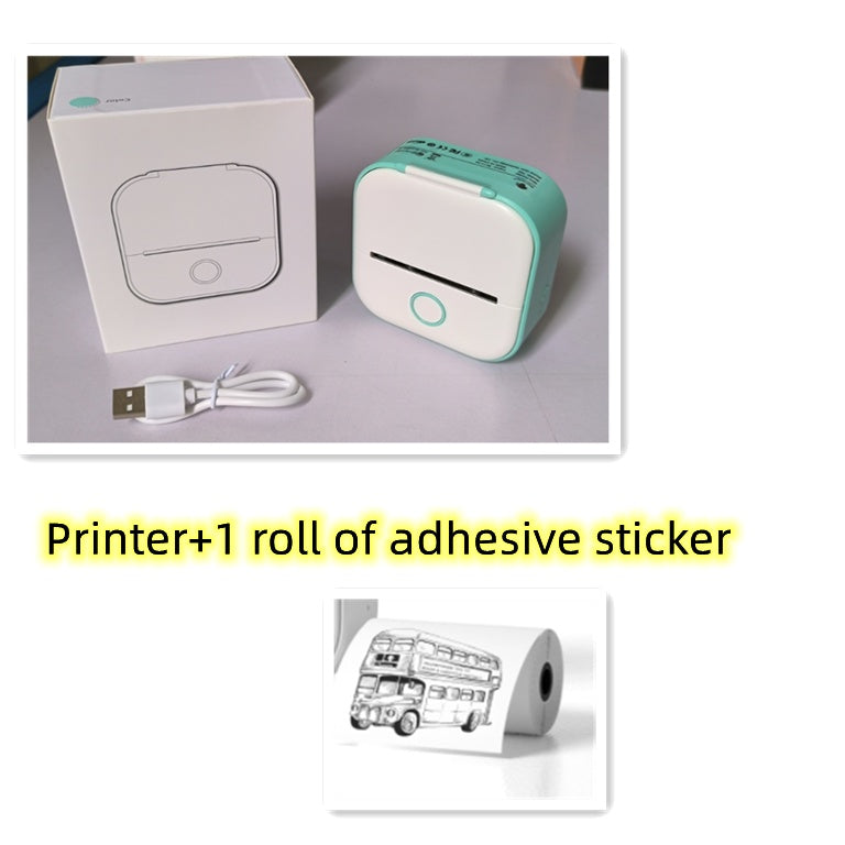 Portable Mini Thermal Label Printer Home Photo Printer Student Wrong Question Printer Bluetooth-compatible Mini Label Printer Price Tag-23