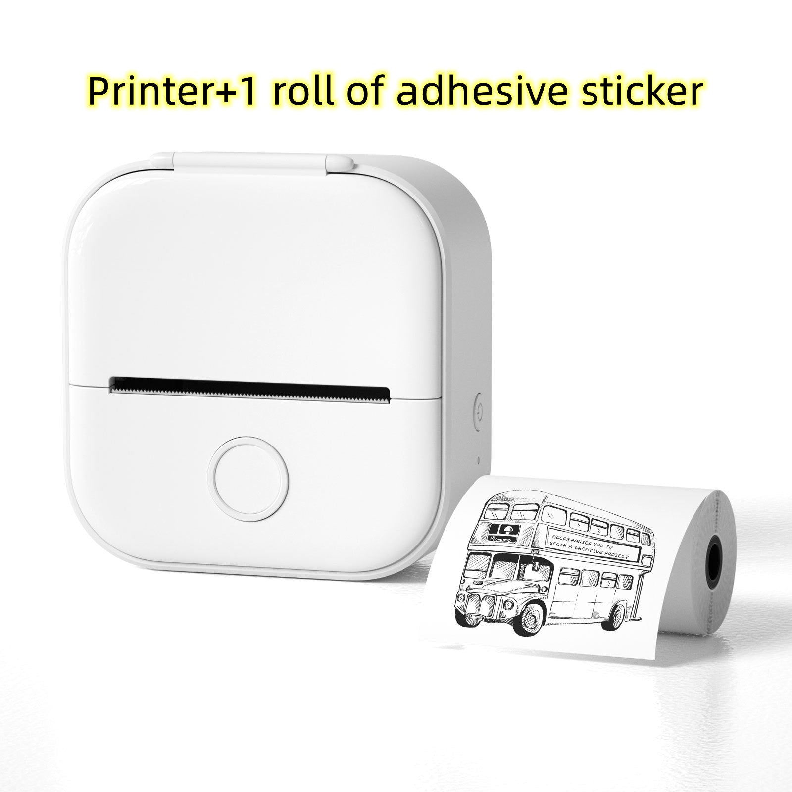 Portable Mini Thermal Label Printer Home Photo Printer Student Wrong Question Printer Bluetooth-compatible Mini Label Printer Price Tag-68