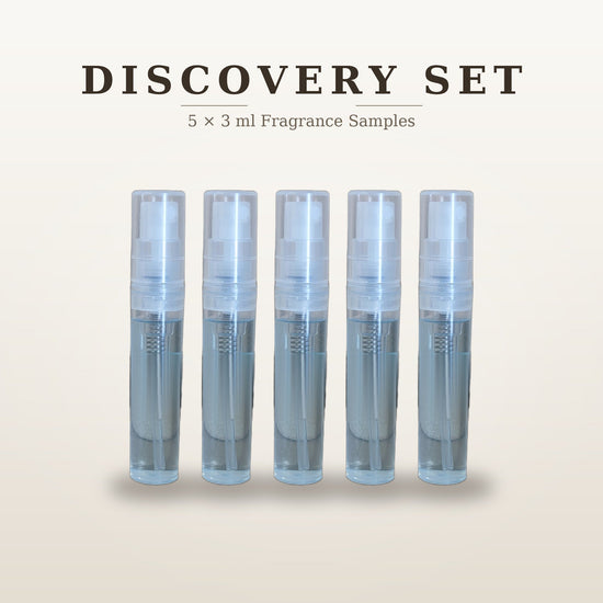 Set de descubrimiento de perfumes – 5 muestras de fragancia de 3 ml