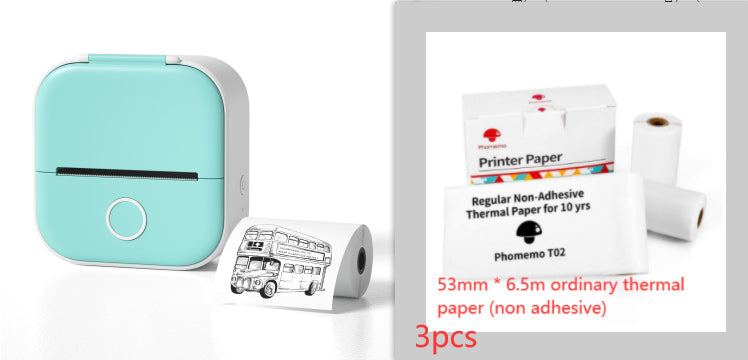 Portable Mini Thermal Label Printer Home Photo Printer Student Wrong Question Printer Bluetooth-compatible Mini Label Printer Price Tag-8