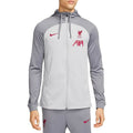 Liverpool FC grey training presentation hooded tracksuit 2023 - Nike-0