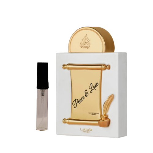 Muestra Peace and Love 5ml / 10ml – Lattafa Perfumes | OrientFragance