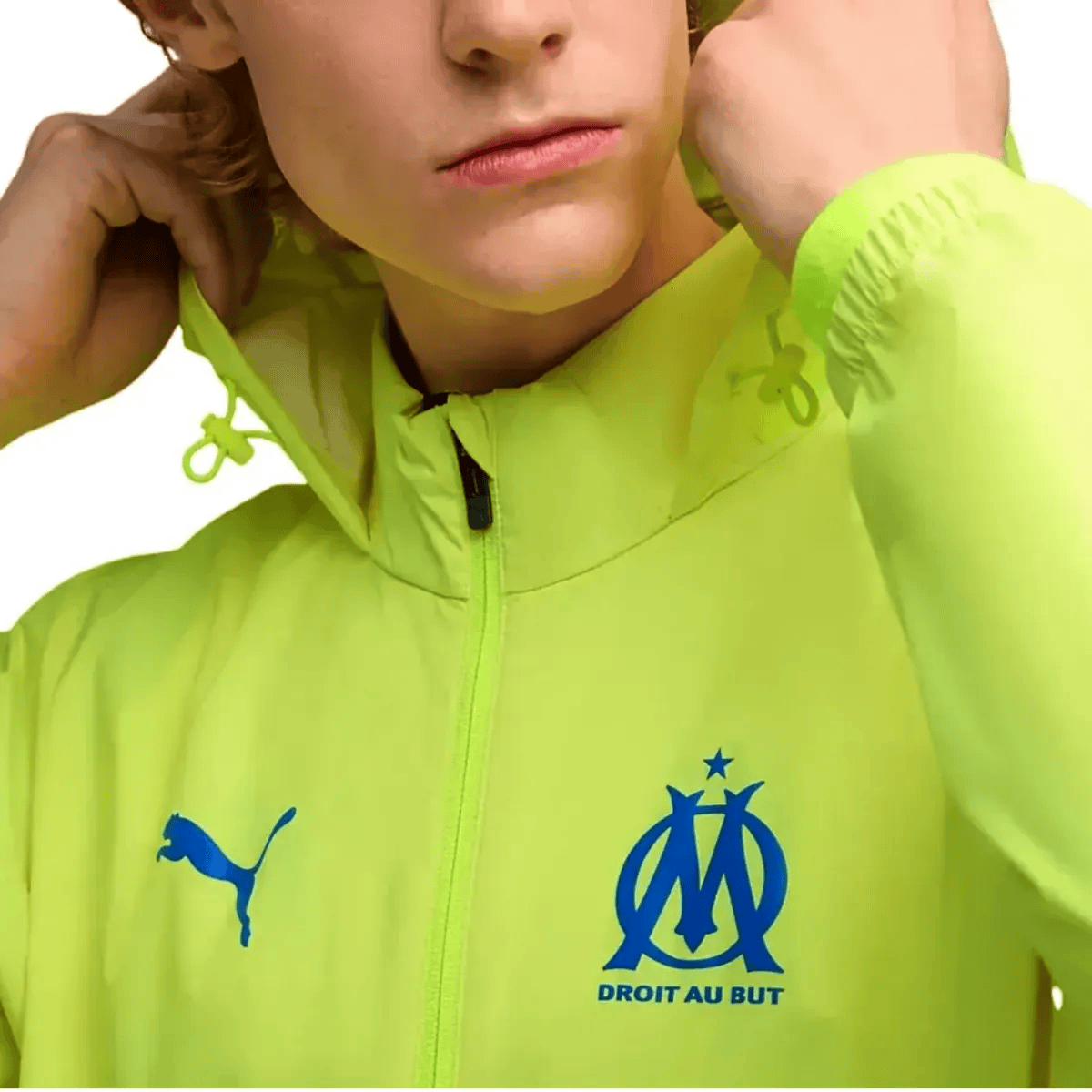Olympique Marseille soccer training rain jacket 2025/26 - Puma-2