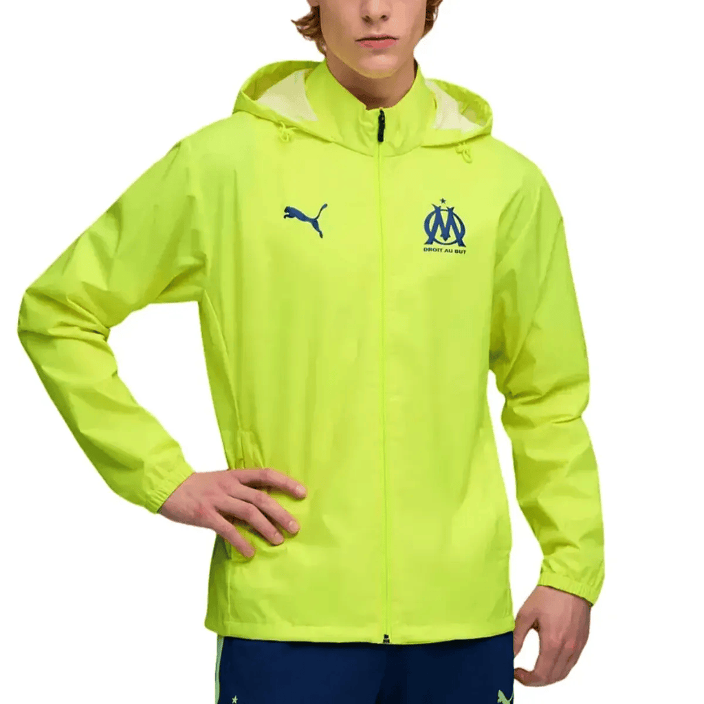 Olympique Marseille soccer training rain jacket 2025/26 - Puma-0